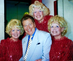 Max Bygraves copy pictures from his personal collection: Max with the Beverley Sisters