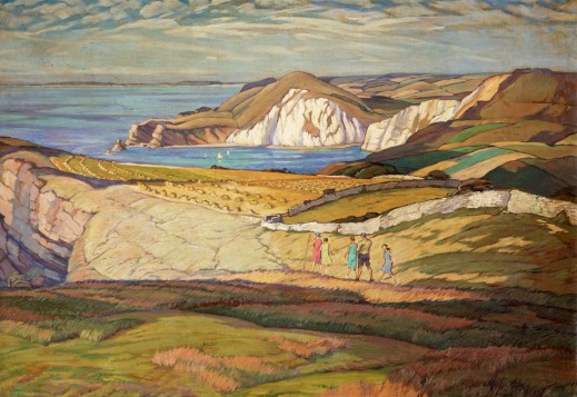 1Philip Leslie Moffat Ward A Dorset Landscape or Near Warbarrow Bay Dorset 1930.jpg